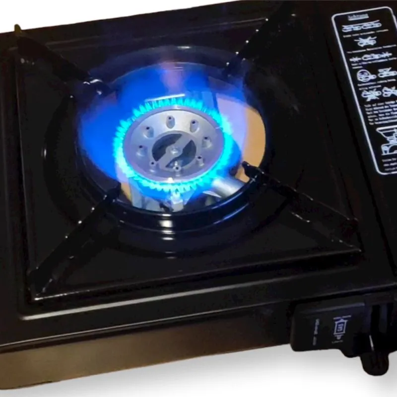 Mobiler Campingkocher | Gaskocher mit Piezozündung | Inkl. Transportkoffer | Butan Gaskartusche