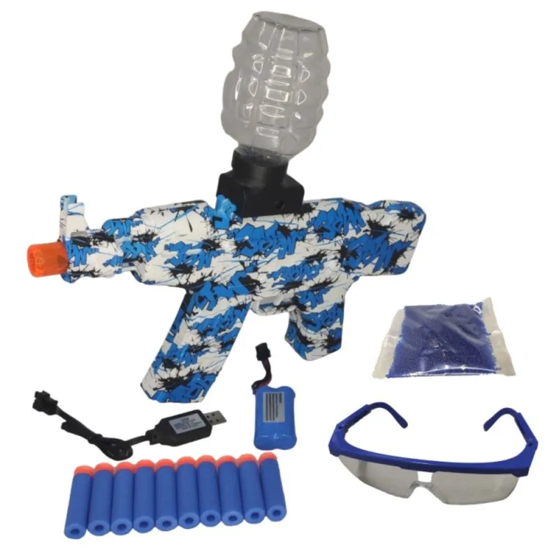 Gel Blaster & Soft Bullets Markierer Gewehr | AK-Style Set inkl. 5000 Gel Bullets