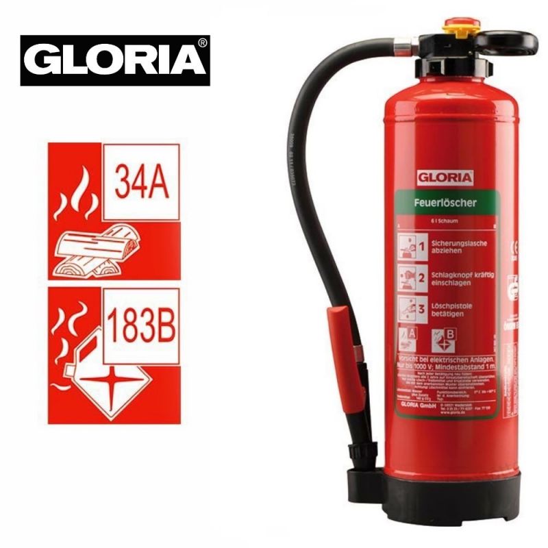 Gloria AB Schaum Feuerlöscher SE+ 6 PRO 6 Liter