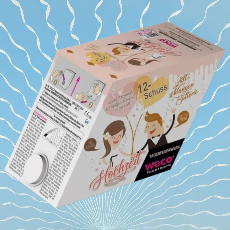 Hochzeit Luftschlangen Batterie 12 Schuss | WECO