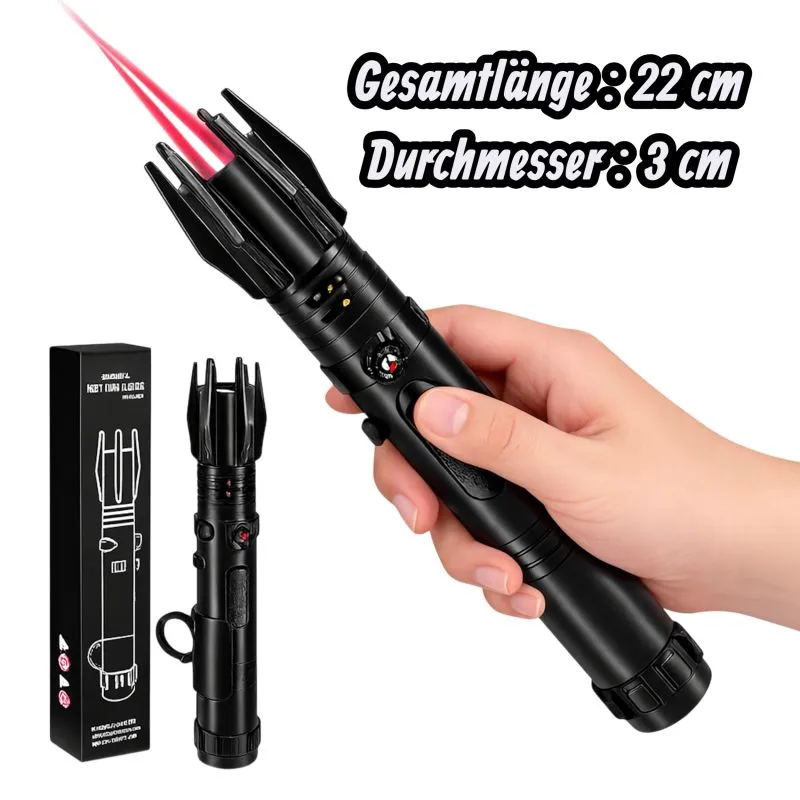 Mega Jetflame Gasbrenner Sturmfeuerzeug 22 cm – Outdoor Brenner mit Kompass