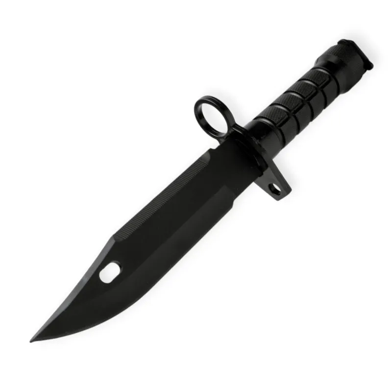 Kampfmesser Schwarz | Showmesser für Bühne & Training | Sicheres Requisit