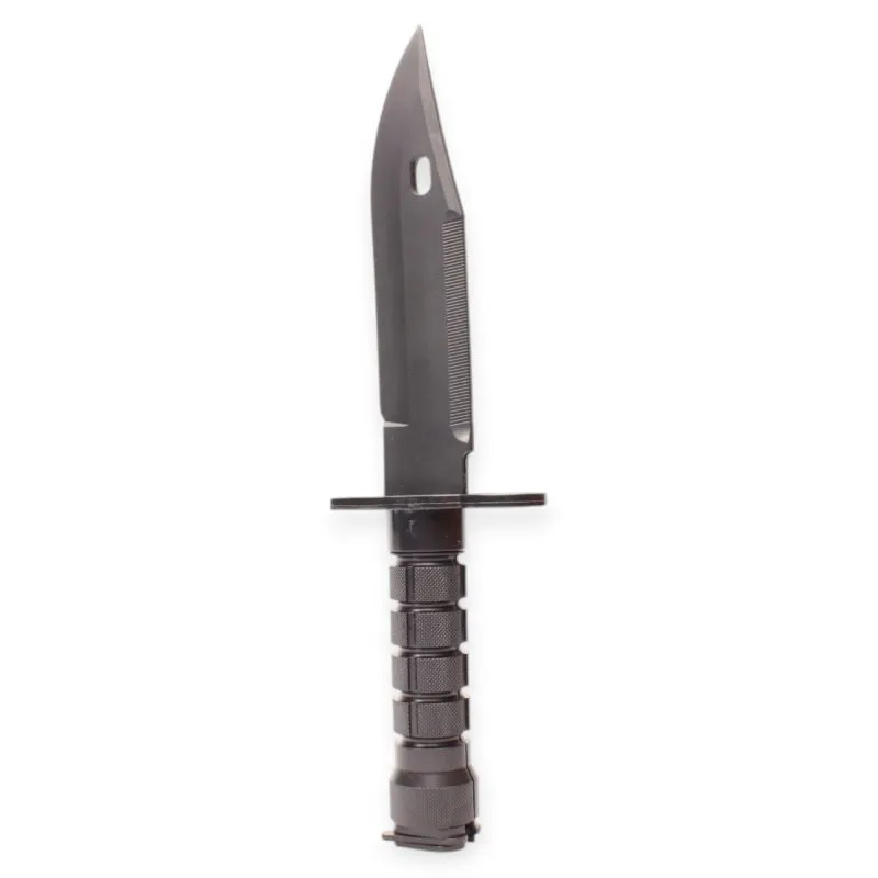 Kampfmesser Schwarz | Showmesser für Bühne & Training | Sicheres Requisit