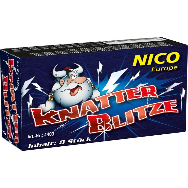 Knatterblitze | 8er-Pack | Knattereffekt | Ganzjährig erhältlich | NICO