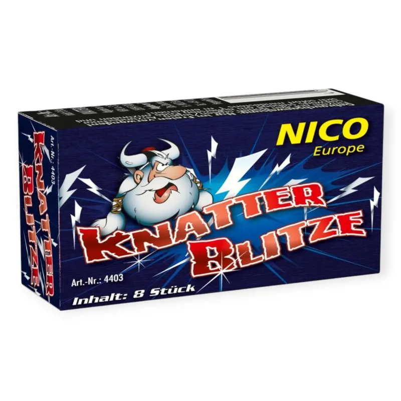 Knatterblitze | 8er-Pack | Knattereffekt | Ganzjährig erhältlich | NICO