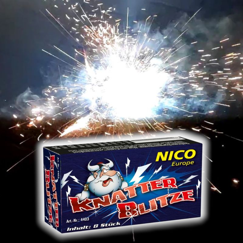 Knatterblitze | 8er-Pack | Knattereffekt | Ganzjährig erhältlich | NICO