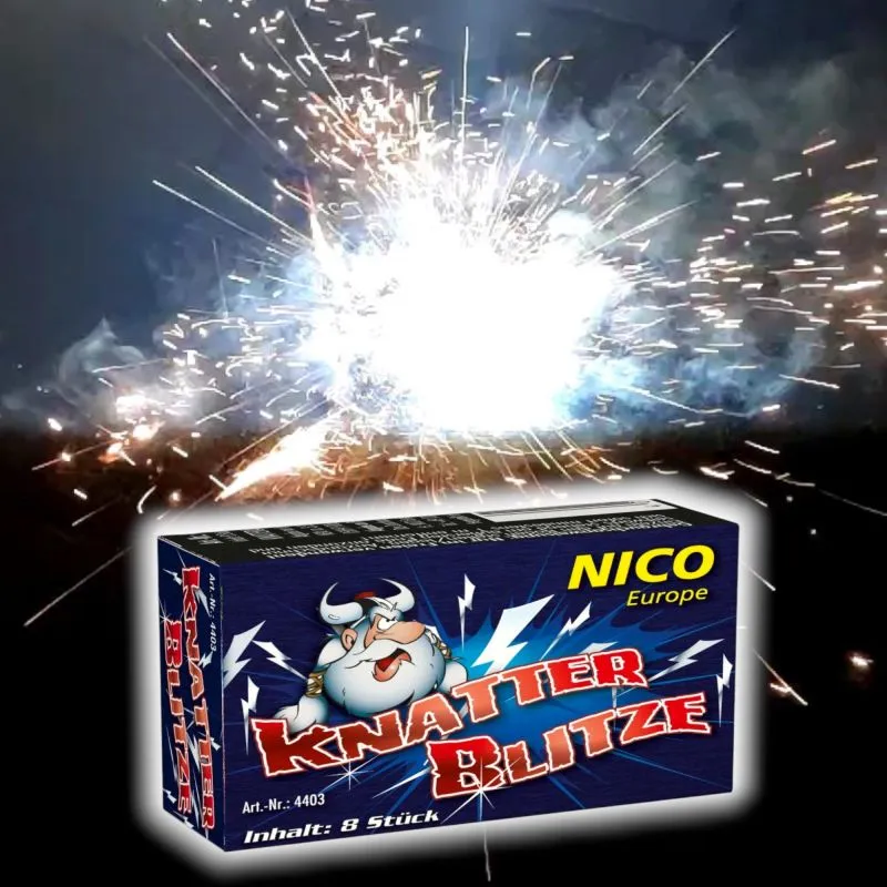 Knatterblitze | 8er-Pack | Knattereffekt | Ganzjährig erhältlich | NICO