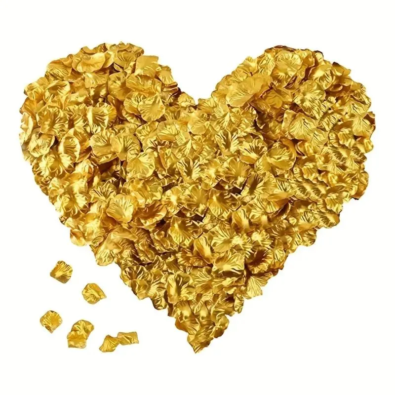 Künstliche Rosenblätter Gold 1000 Stk.