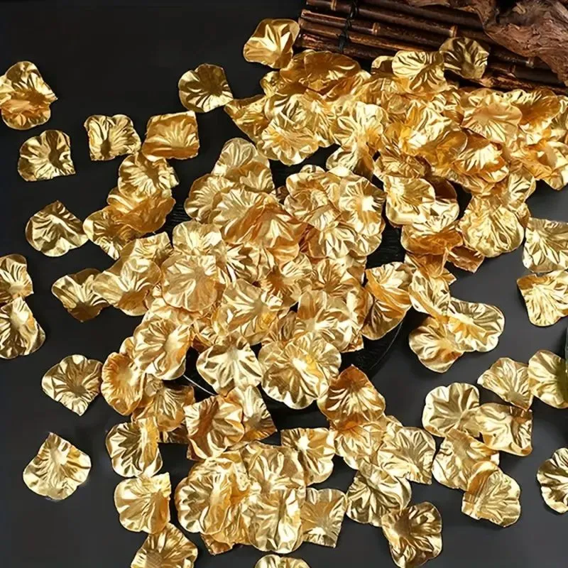 Künstliche Rosenblätter Gold 1000 Stk.