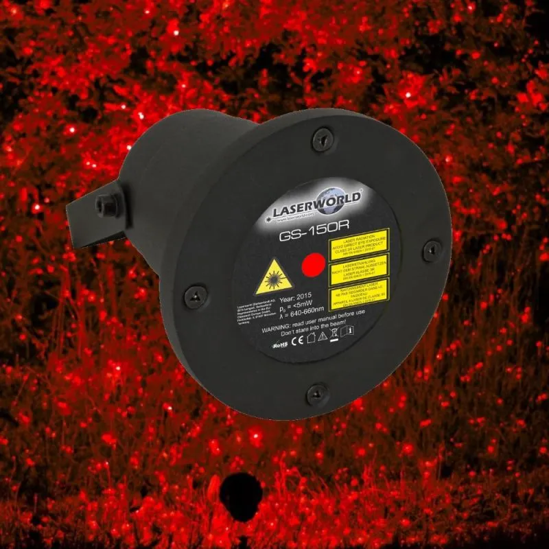 Rot-Laser GS-150R |150 mW | statische Effekte | wetterfest | Laserworld