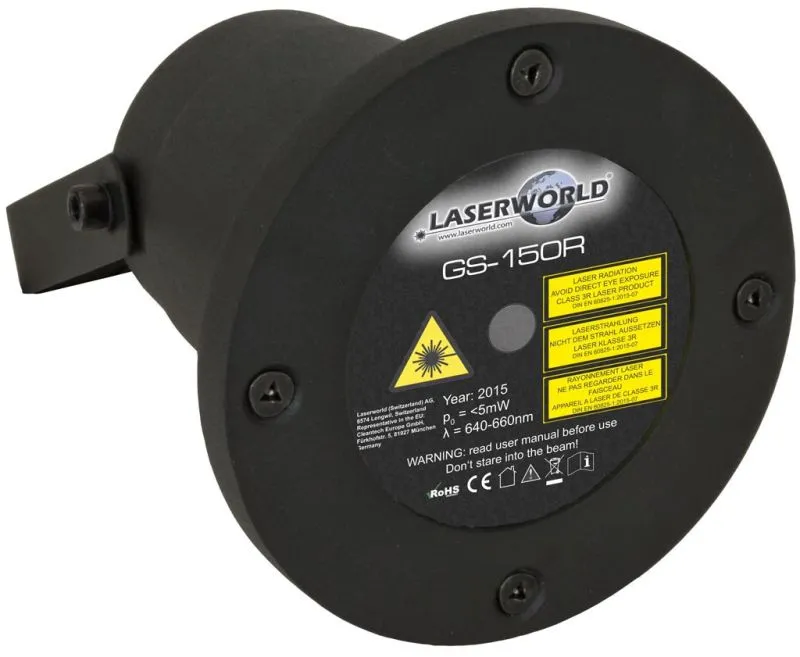Rot-Laser GS-150R |150 mW | statische Effekte | wetterfest | Laserworld