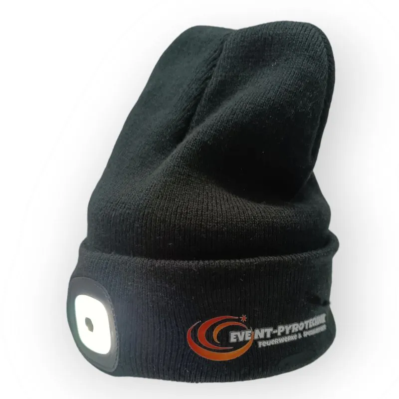 LED Mütze wiederaufladbar Unisex Schwarz Event Pyrotechnik Feuerwerk