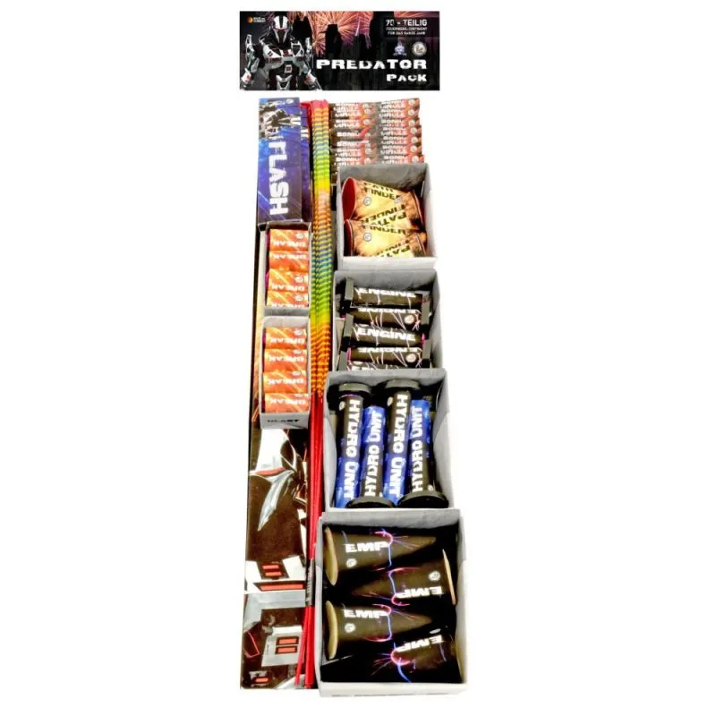 Predator Pack | Mega Jugend Sortiment 66 Teile | Lesli Silvesterzauber