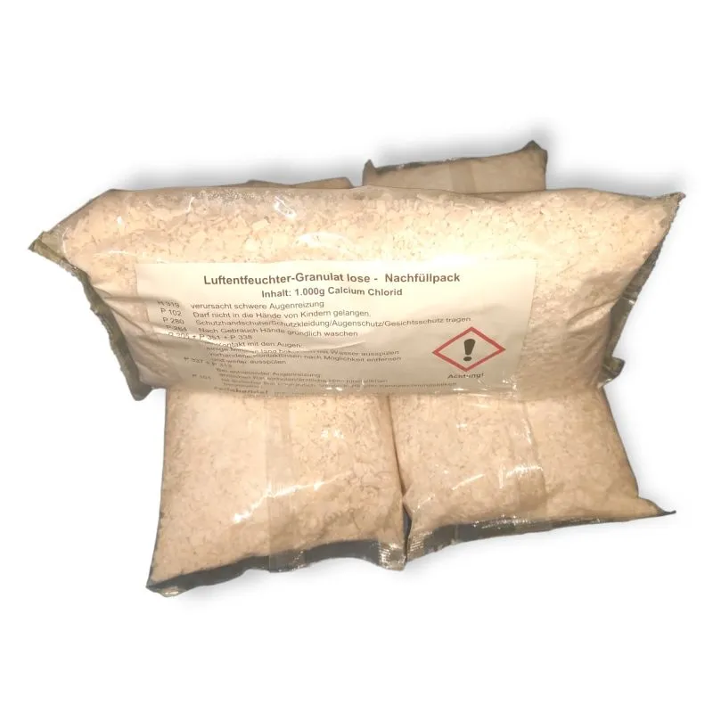 Luftentfeuchter Granulat 1 Kg | Hygroskopisch & ungiftig | Passend für Luftentfeuchter Eimer