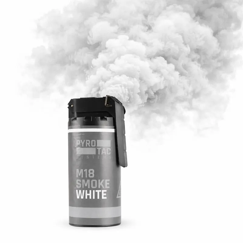 M18 Rauch Handgranate mit Kipphebel | Weißer Rauch | 60 Sek. | PYROTAC