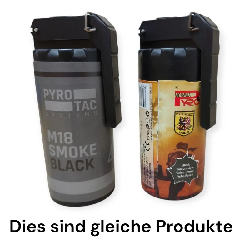 M18 Rauchgranate Schwarz mit Kipphebel 60 Sek. PYROTAC