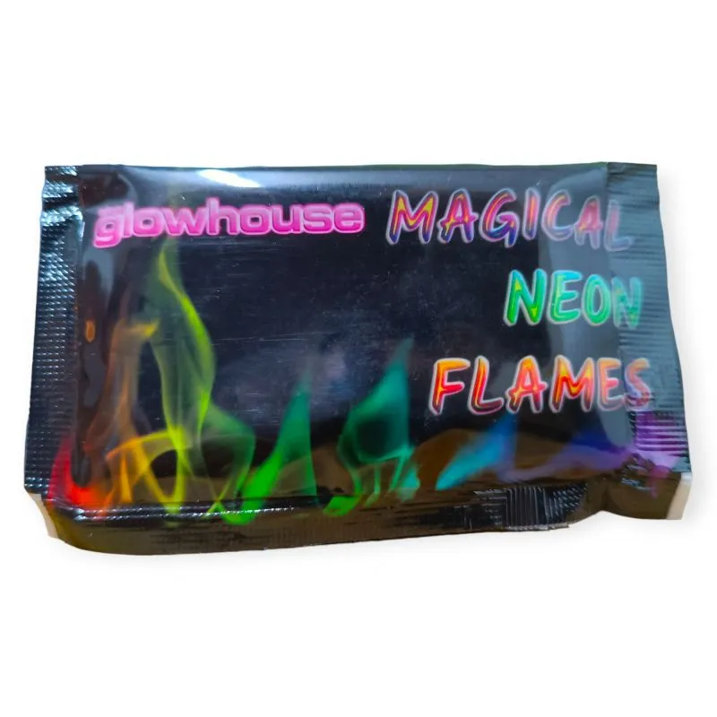 Magical Neon Flames | Multi-Color Feuerfarben für Lagerfeuer & Kamine | 25 g