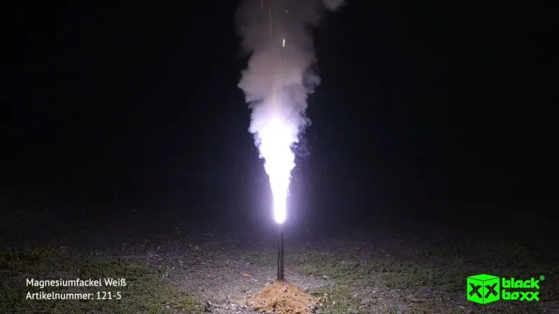Magnesium Bengalfackel Weiß 60 Sek. | Blackboxx