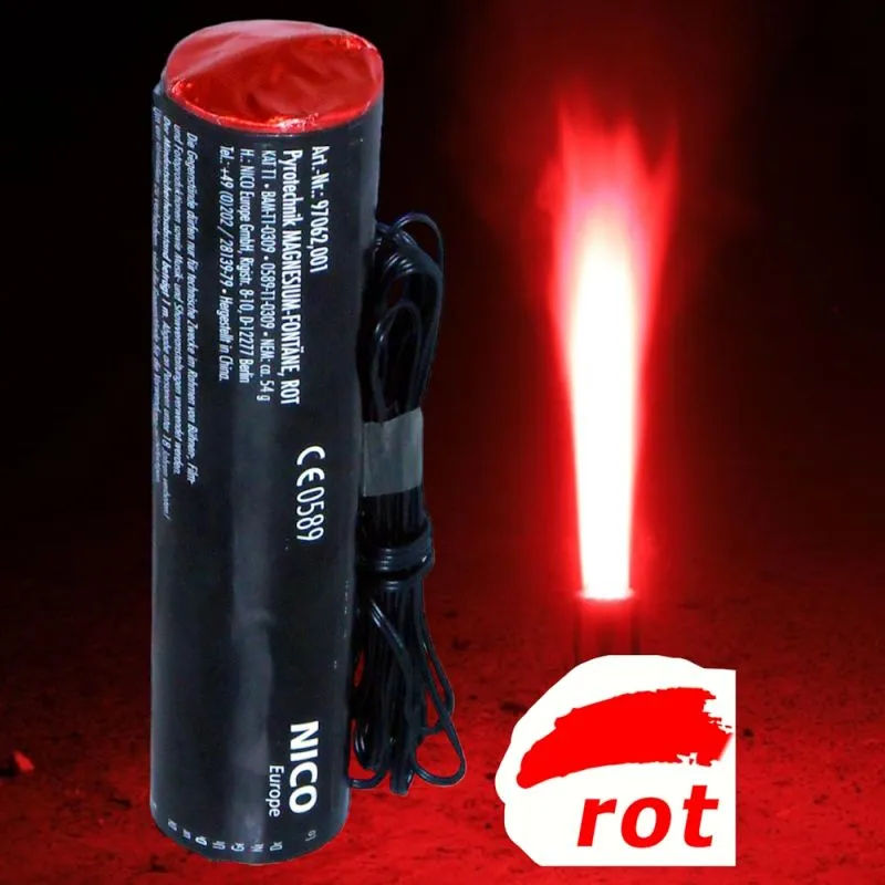 Magnesium-Flare 60 Sek. Rot mit Anzünder | NICO