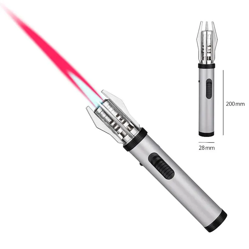 Mega Jetflame Sturmfeuerzeug 20 cm bis 1300 Grad | Silber