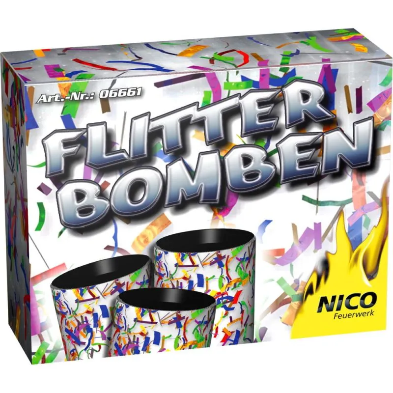 Riesen Flitterbomben 3 Stück NICO