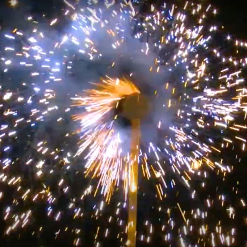 Multieffekt Feuerwerk Sonne | 50 Sek. Effektdauer | Fünffache Verwandlung | NICO