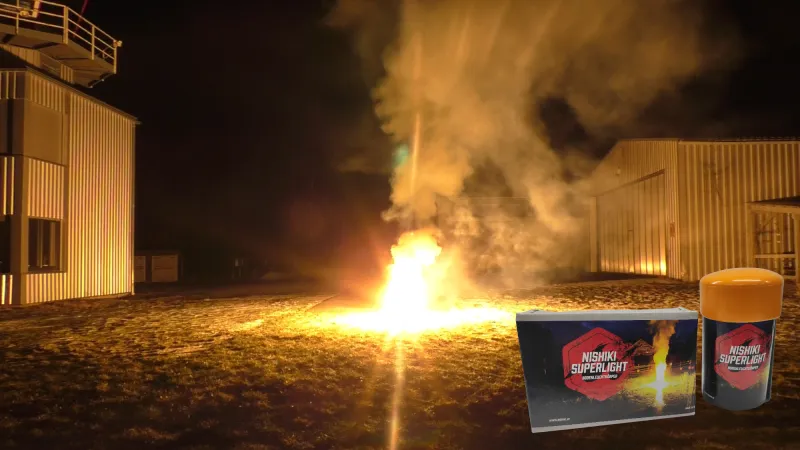 Nishiki Superlight Bengal Bodenleuchtkörper DM16A2 | 45s Leuchtdauer | 360.000 Candela