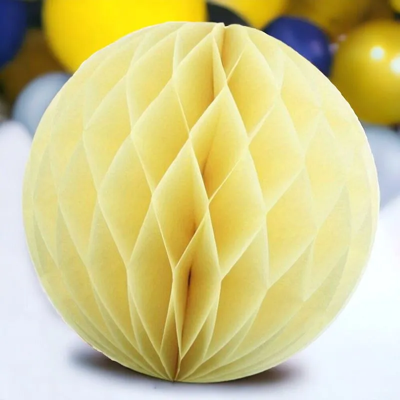 Papierwabenball Creme 15 cm Party Hochzeit