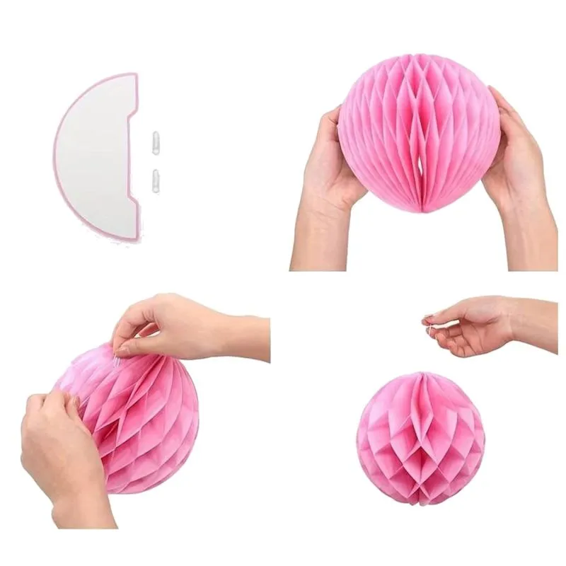 Papierwabenball Pfirsich 15 cm Party Hochzeit