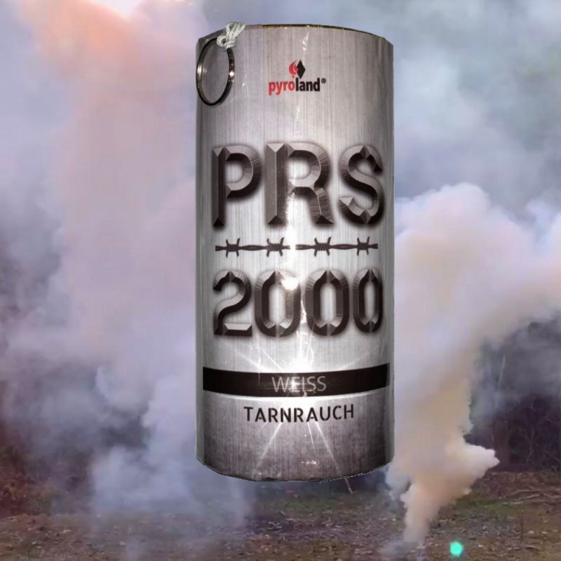 Pyroland PRS2000 Tarnrauch Mega Rauchtopf mit Reißzünder Weiß 100 Sek.  