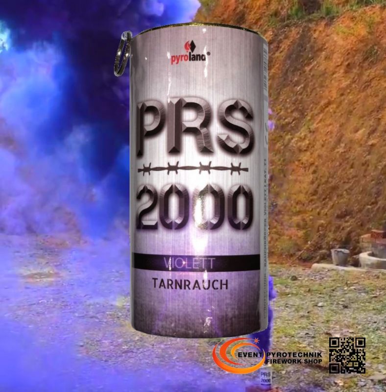 PRS2000 Tarnrauch Mega Rauchtopf mit Reißzünder Violett 100 Sek. - T1