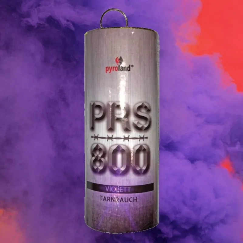 PRS800 Tarnrauch MEGA Rauchtopf | Violett | Reißzünder | 45 Sek. Rauchdauer | Pyroland