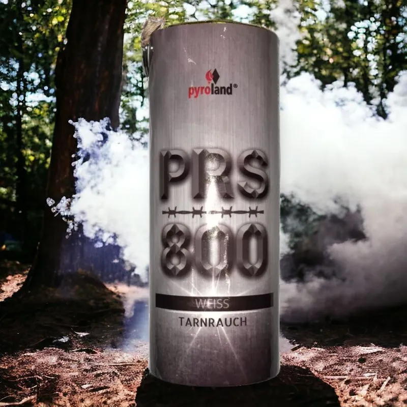PRS800 Tarnrauch Mega Rauchtopf | Weiß | Reißzünder | 40-45 Sek. Rauchdauer | Pyroland