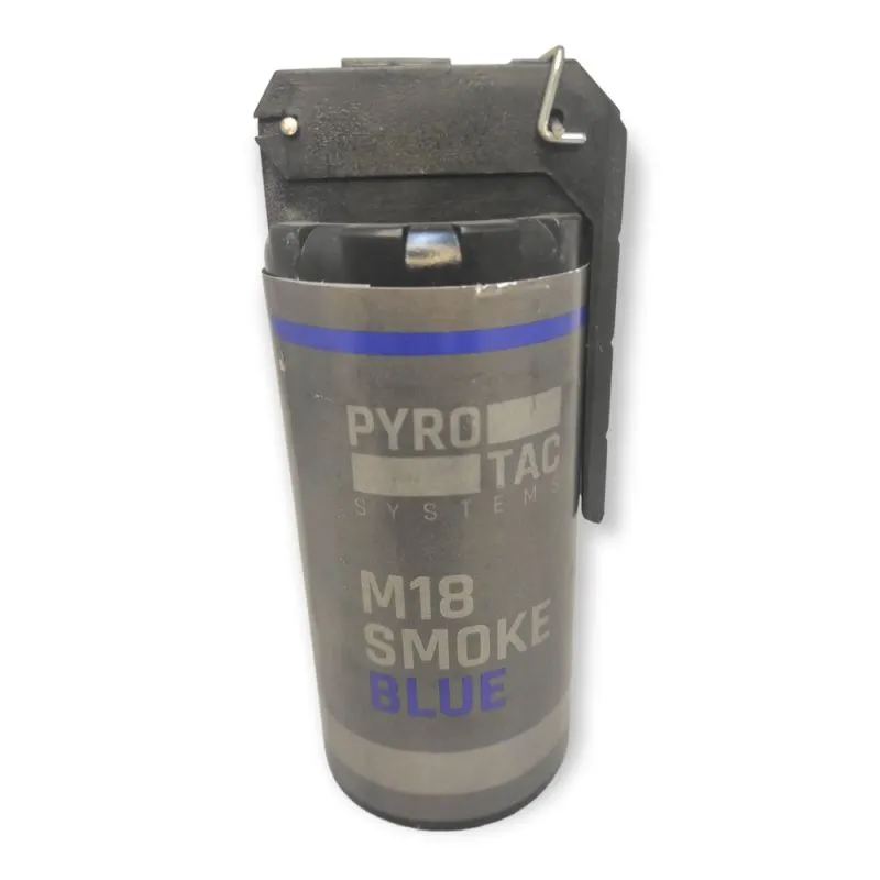 Rauch Handgranate M18 | Dichtes blaues Rauchsignal | 60 Sek. Rauchdauer | PYROTAC