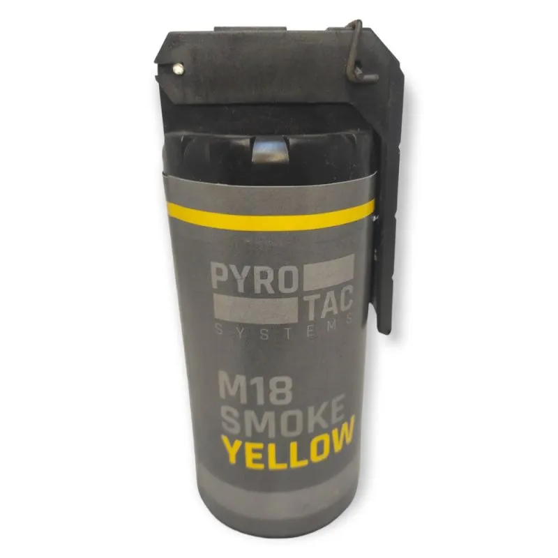 Rauch Handgranate M18 Gelb | Dichtes Rauchsignal | 60 Sek. Rauchdauer | PYROTAC