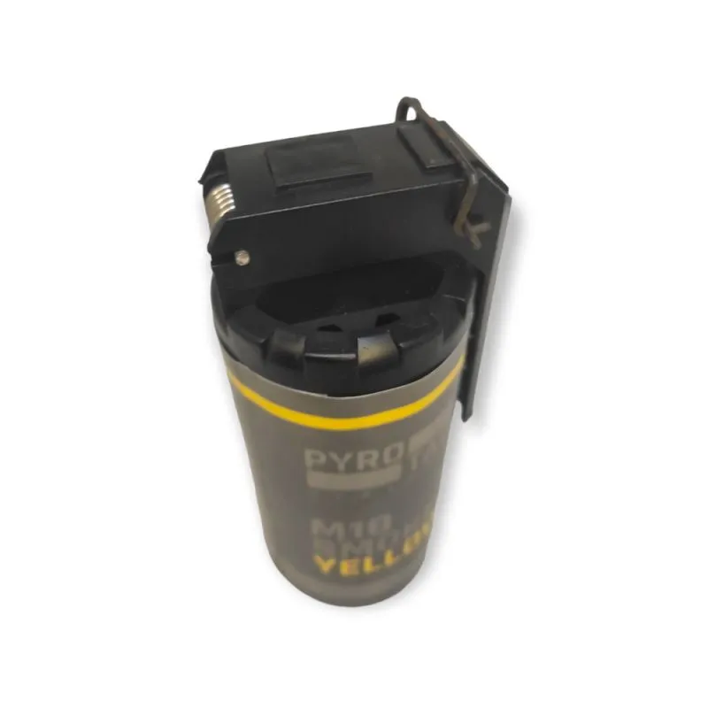 Rauch Handgranate M18 Gelb | Dichtes Rauchsignal | 60 Sek. Rauchdauer | PYROTAC
