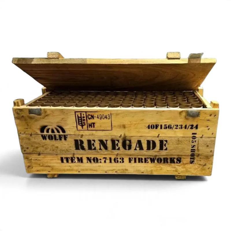 Renegade 105 Schuss Holzkiste | F2 Verbundfeuerwerk | Wolff