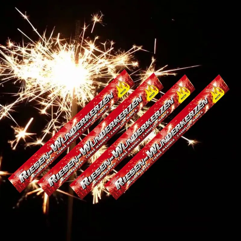 Riesen Wunderkerzen 45 cm | 20 Stück | 90 Sekunden Brenndauer | NICO