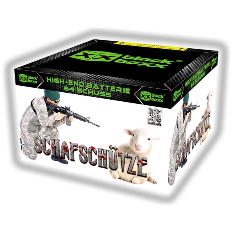 Schafschütze Feuerwerksbatterie 64 Schuss | 478 g NEM | Blackboxx