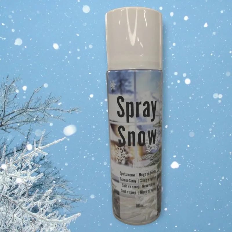 Schnee Spray 300 ml | Realistischer Schneeeffekt für Fenster & Deko
