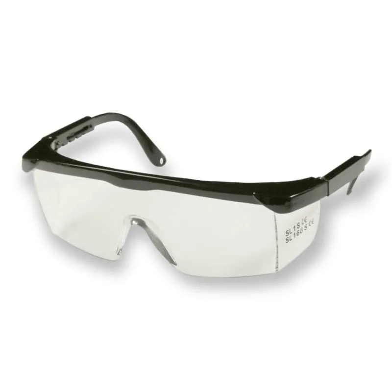 Schutzbrille klar | Längenverstellbar | Mit Platz für optische Brille | EN166