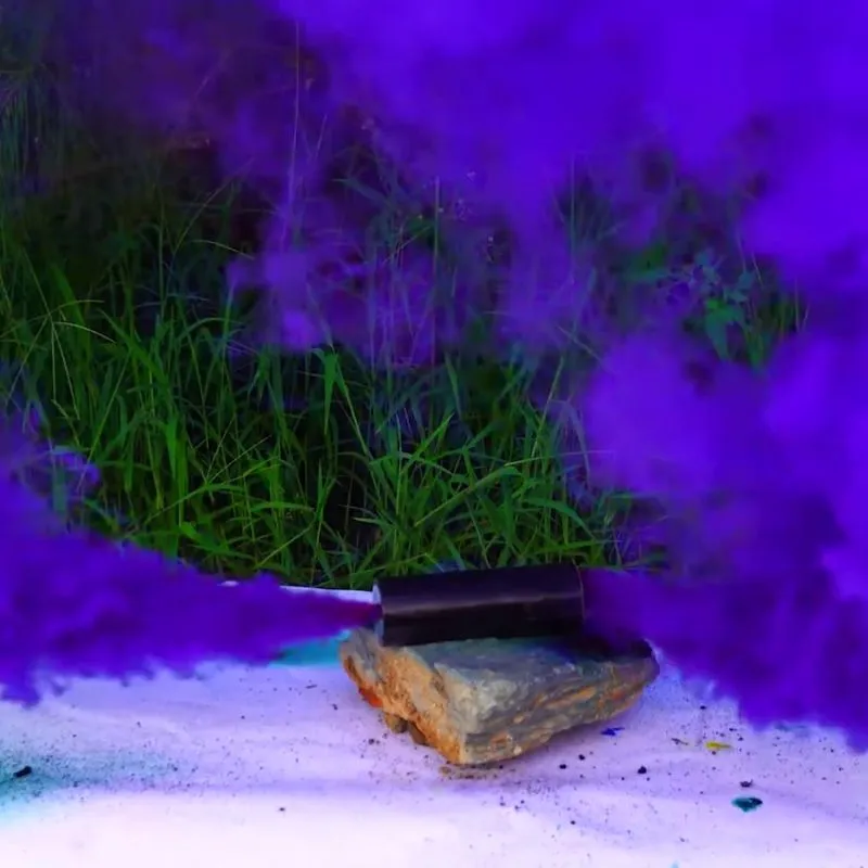 Smoke 50 Sek. Rauch lila Doppelseitig mit Reißzünder NICO