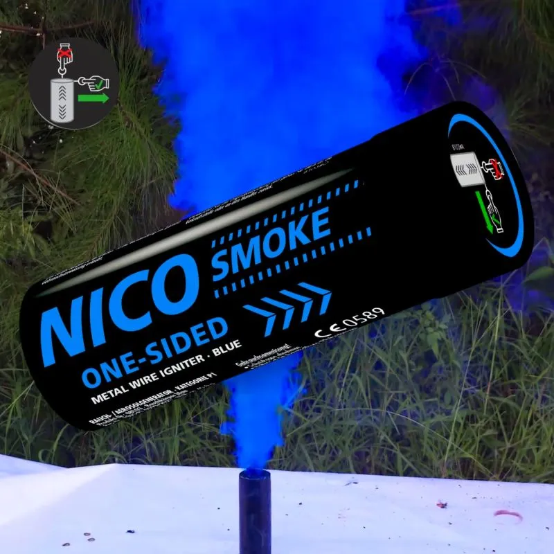 Smoke | Rauchkörper Blau | 80 Sek. | Abreißzünder | NICO