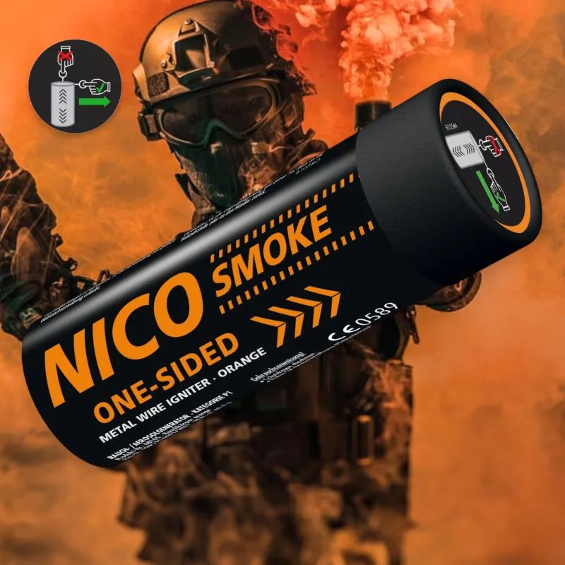 Smoke | Rauchkörper Orange | 80 Sek. | Abreißzünder | NICO