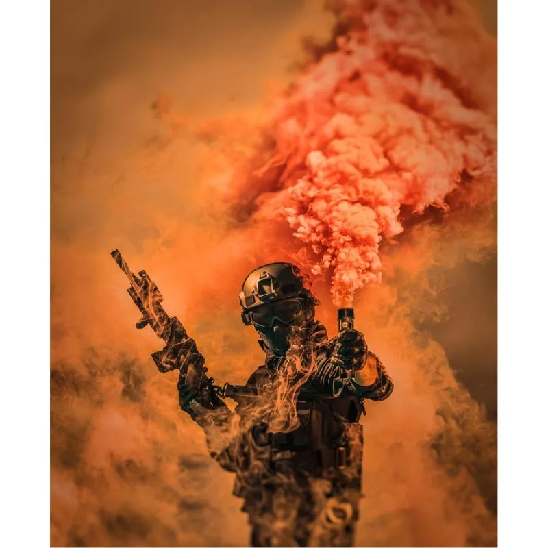 Smoke | Rauchkörper Orange | 80 Sek. | Abreißzünder | NICO