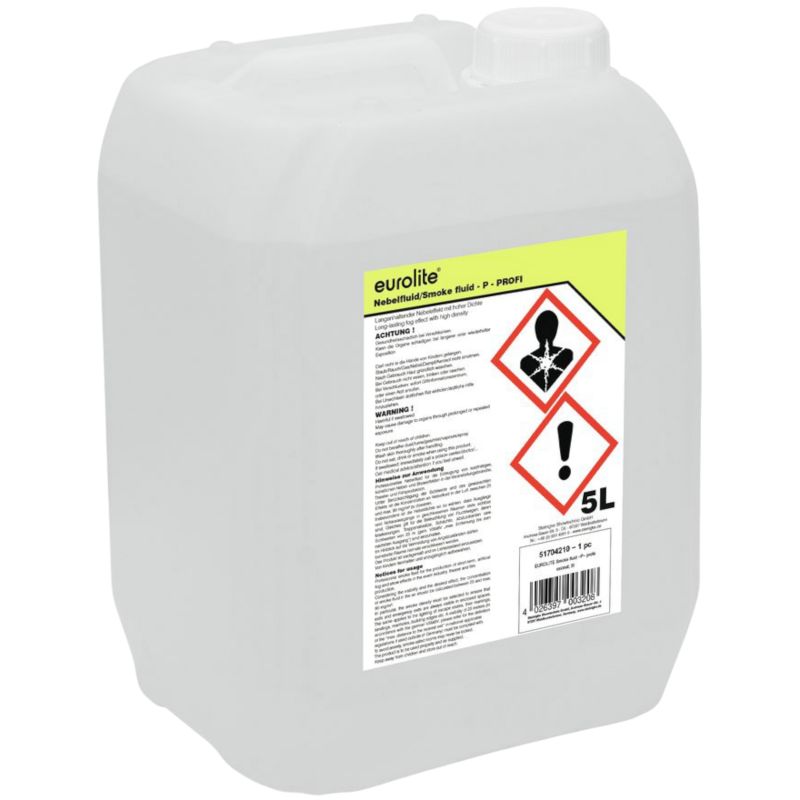 SMOKE FLUID -P- Profi 5 L | Nebelfluid auf Wasserbasis | EUROLITE