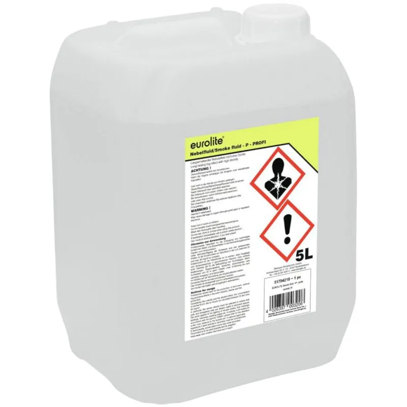 SMOKE FLUID -P- Profi 5 L | Nebelfluid auf Wasserbasis | EUROLITE