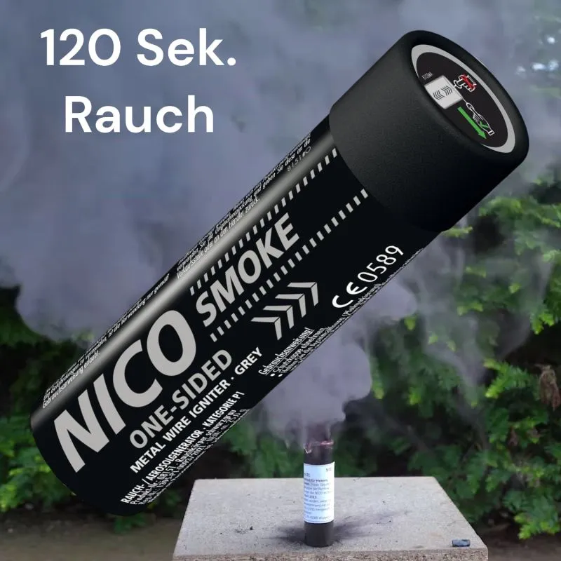 Smoke | Rauchkörper Schwarzgrau | 120 Sek. | Abreißzünder | NICO