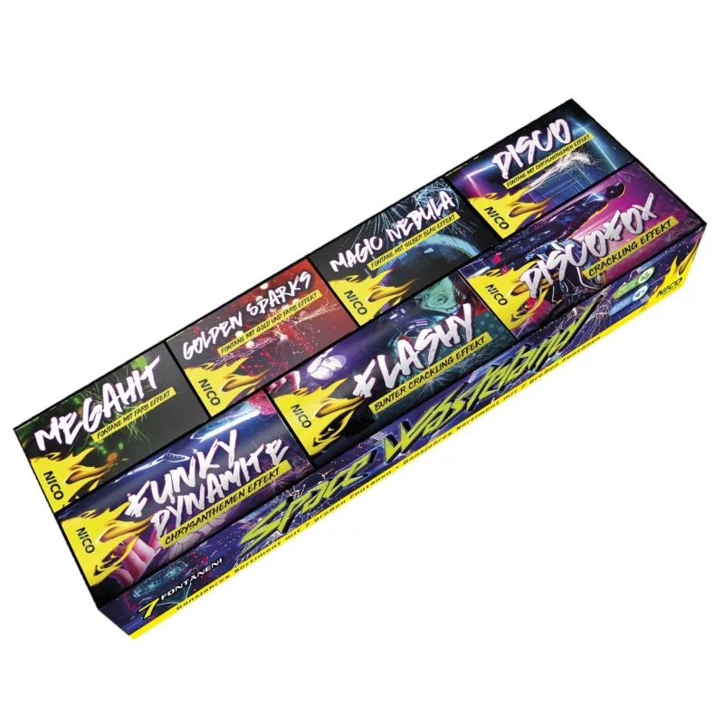 Space Wasteland Jugendfeuerwerk | 7-teiliges Feuerwerk-Set | Nico