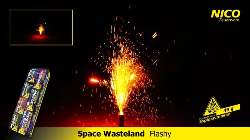 Space Wasteland Jugendfeuerwerk | 7-teiliges Feuerwerk-Set | Nico